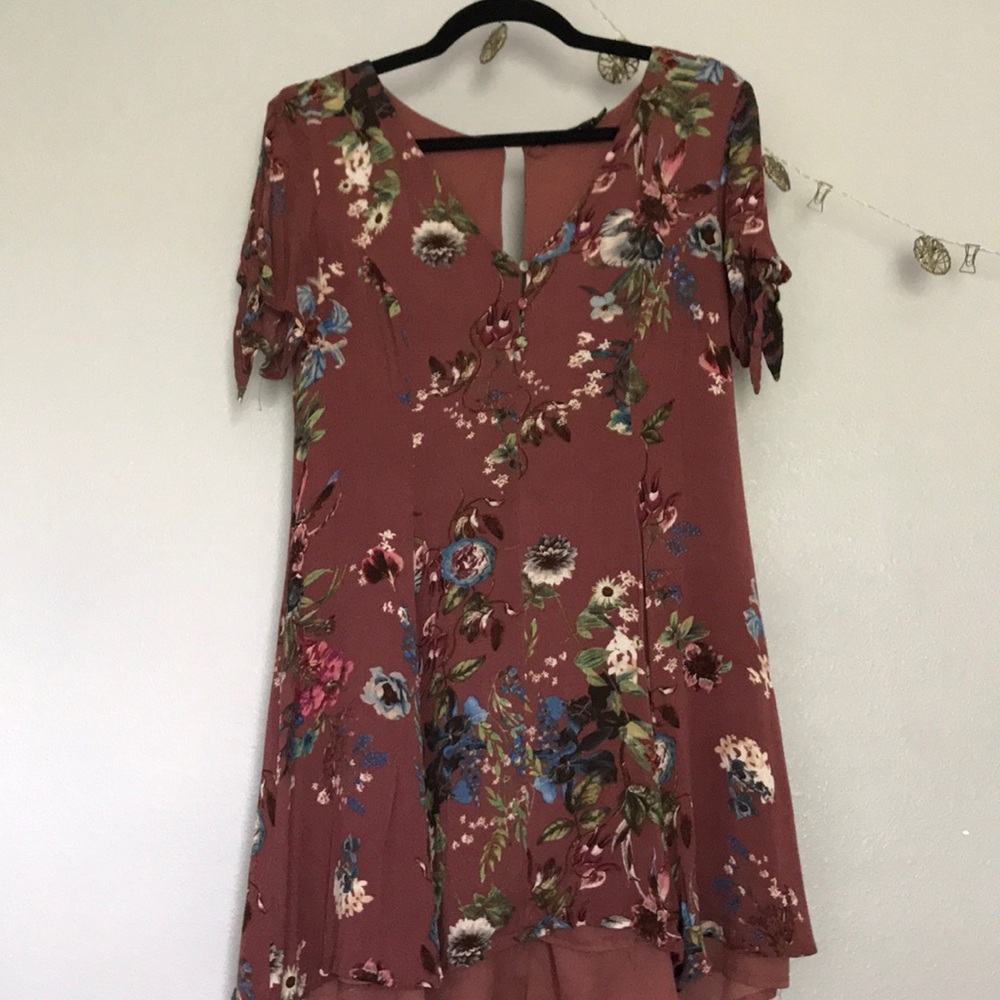 Floral blush dress